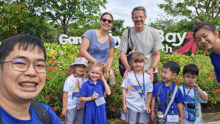 parent involvement in Mosaic Preschool activities trip to Gardens by the Bay