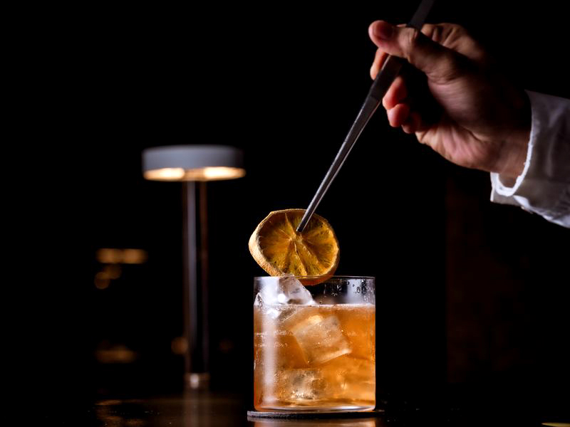 cocktail from Sky Bar on Orchard Road, COMO Metropolitan Singapore