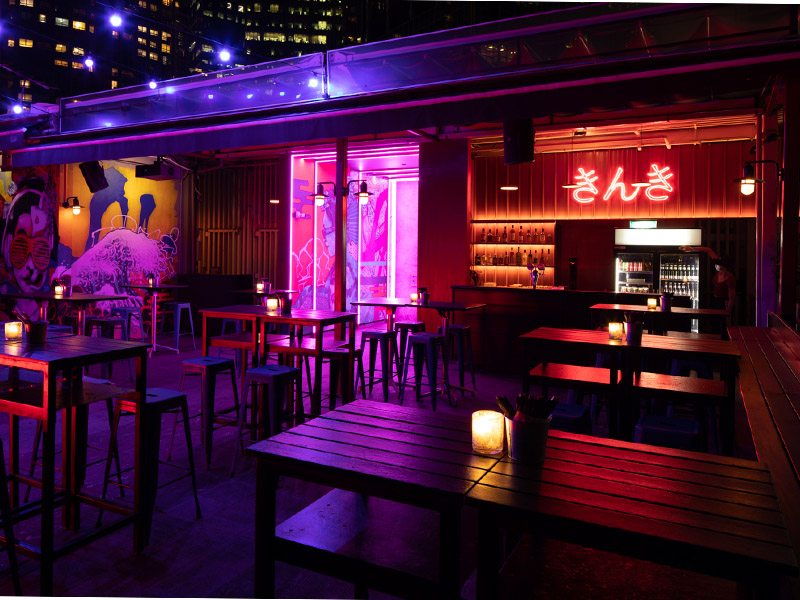 Kinki Restaurant & Bar rooftop bar in Singapore
