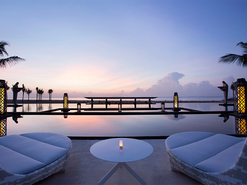 dusk and silence falls during Nyepi package stay at Mulia Bali