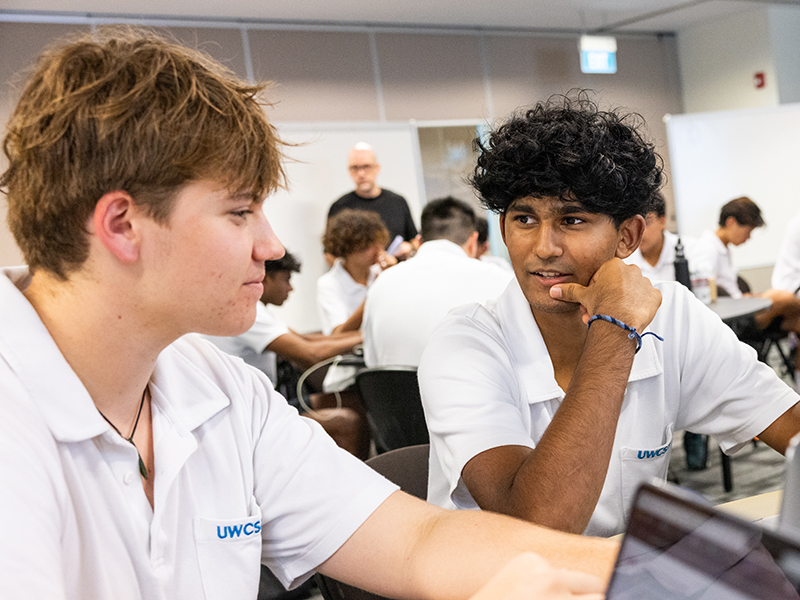 United World College students in Leadership for Change class International Baccalaureate in Singapore