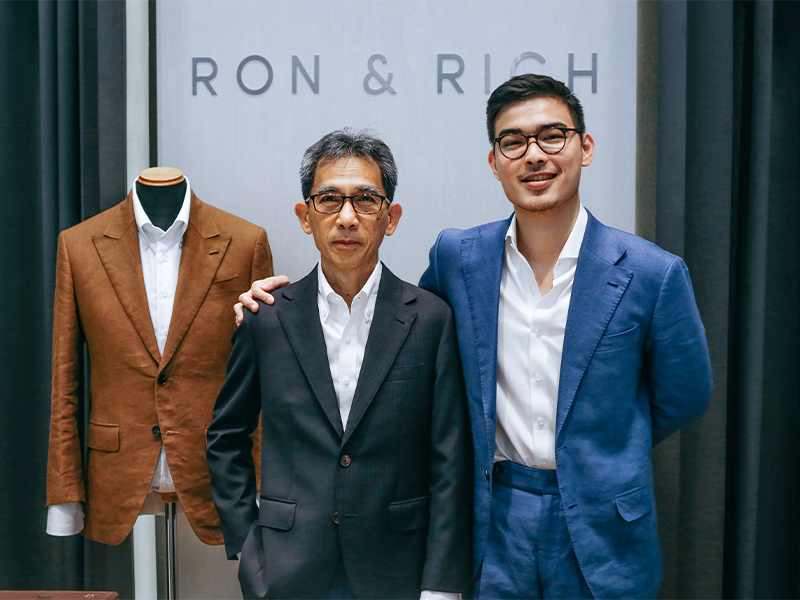Ron & Rich - tailors in Singapore for bespoke suits, wedding suits, tuxedos in Singapore and alteration services