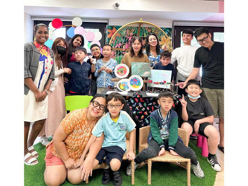 teachers and students guide child development through camp activities