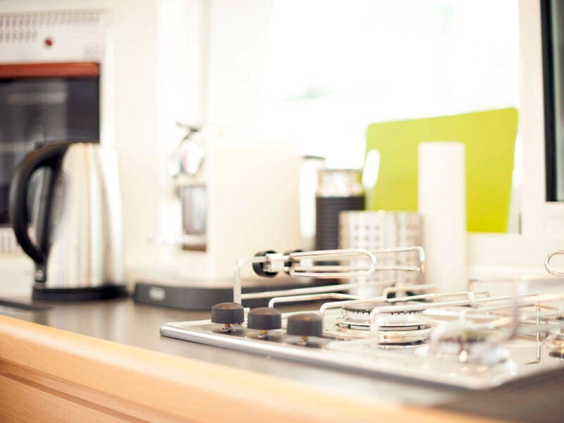 modern pantry onboard Singapore yacht charter - Sing Yachts