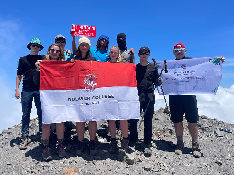 Dulwich College Singapore students summit Mount Rinjani for school trip Dulwich College Singapore students summit Mount Rinjani