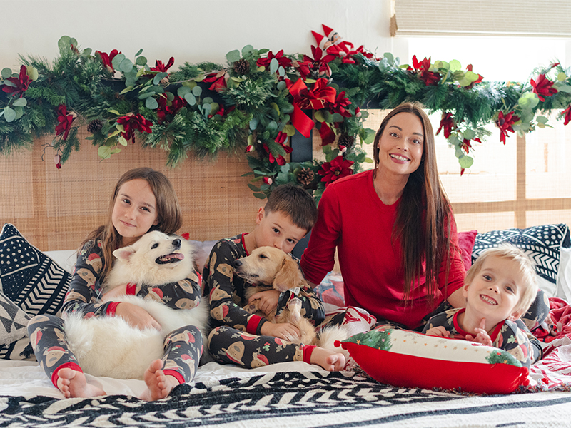 Decorating the house for Christmas