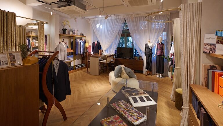 Singapore bespoke tailor Meiko Tailor's new atelier in Boat Quay