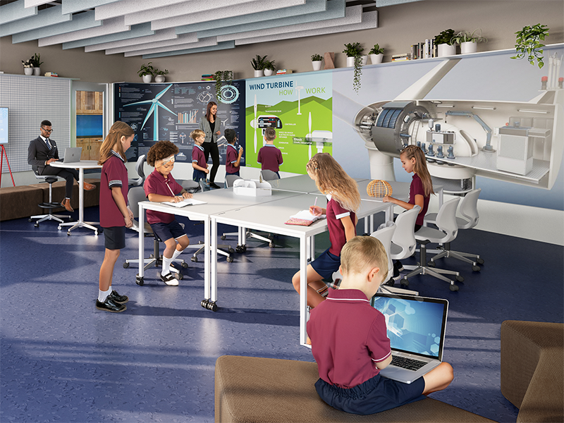 RDAS new American school in Singapore - artist impression of Phenomenon Studio for American education