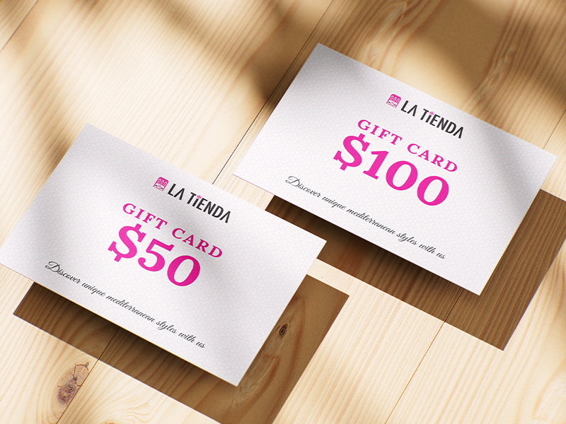 Gift cards from La Tienda boutique on Joo Chiat Road in Singapore