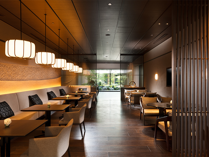 Executive Lounge design details at Hilton Kyoto, Japan