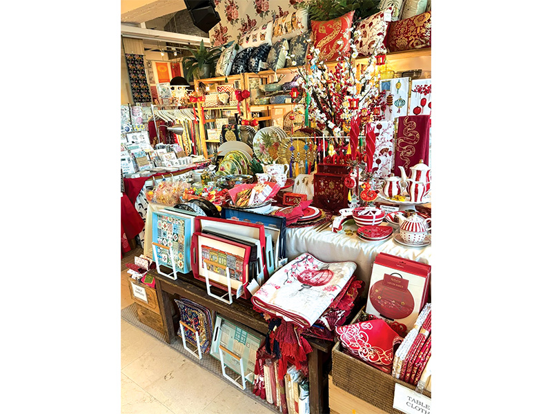 Chinese New Year decor, flowers and clothes - shopping at Cluny Court for The Year of the Horse