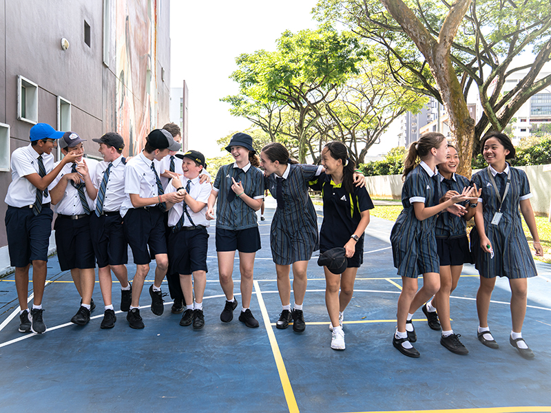 AIS Middle School students