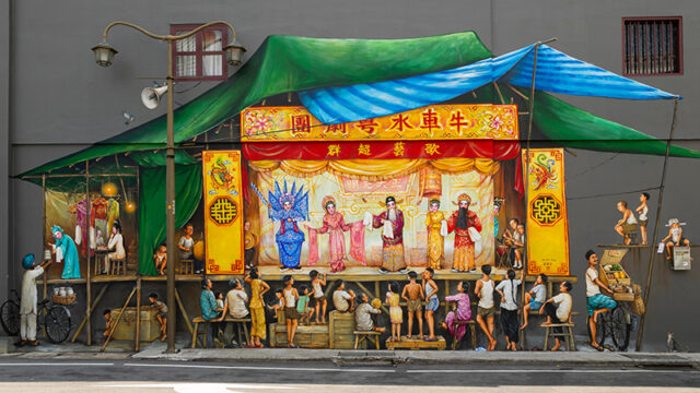 streetart in Chinatown Singapore