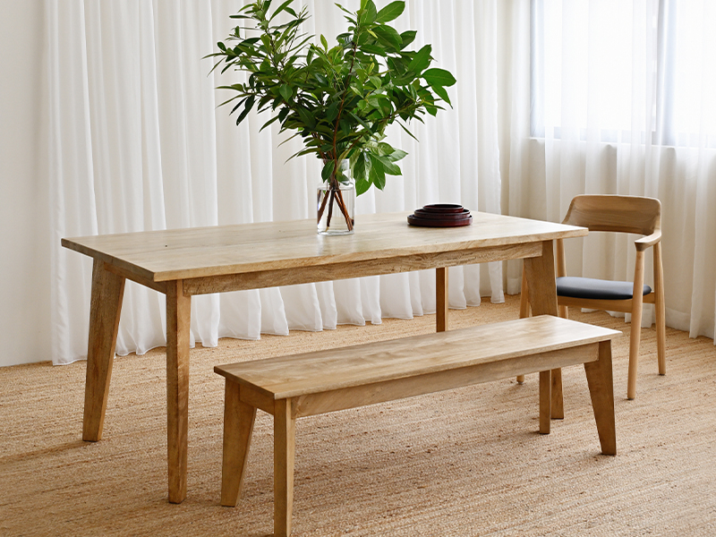 bench and Dining Tables