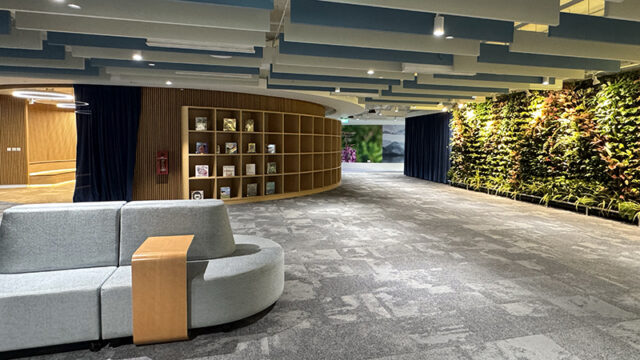 campus learning spaces at RD American School for international students