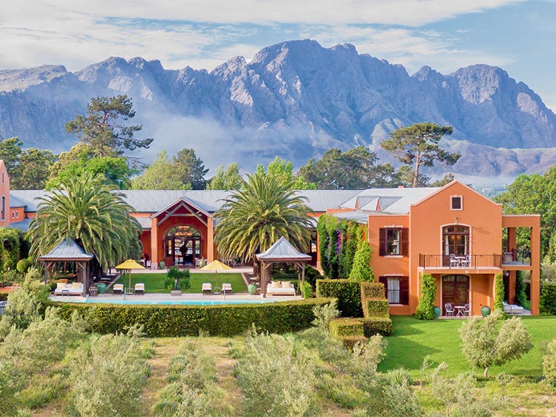 South African hotels in Franschhoek, is La Residence
