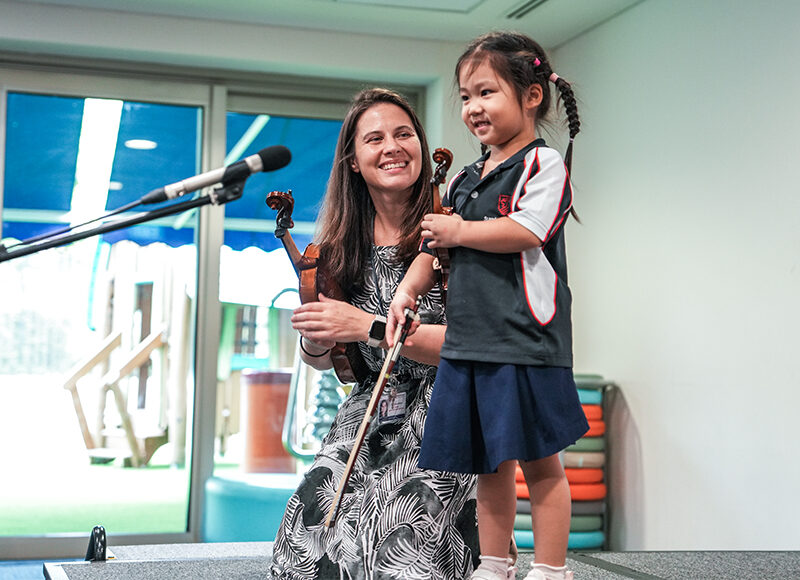 Stamford American International School violin lessons with the Suzuki method