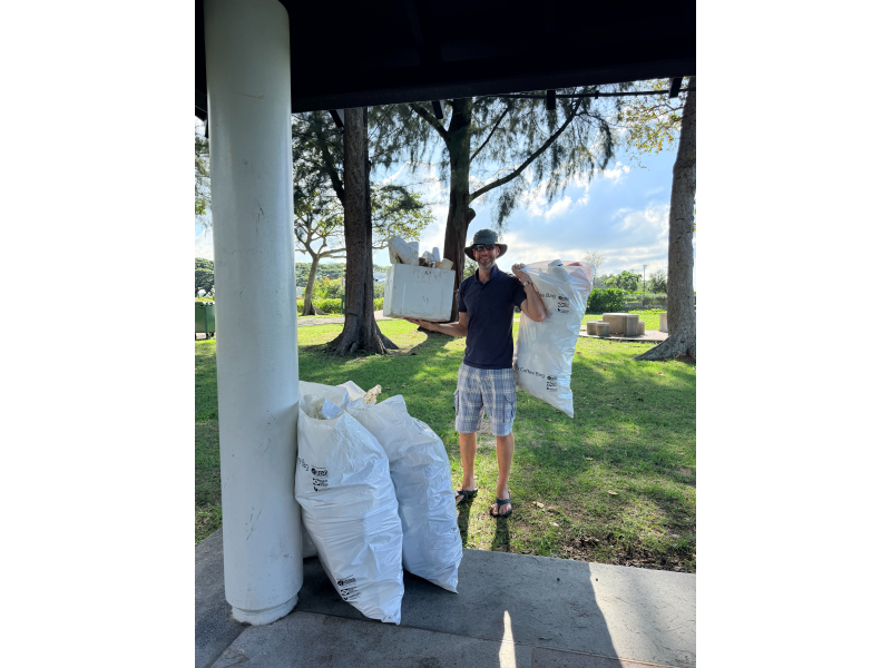 One Planet Singapore coastal beach clean up