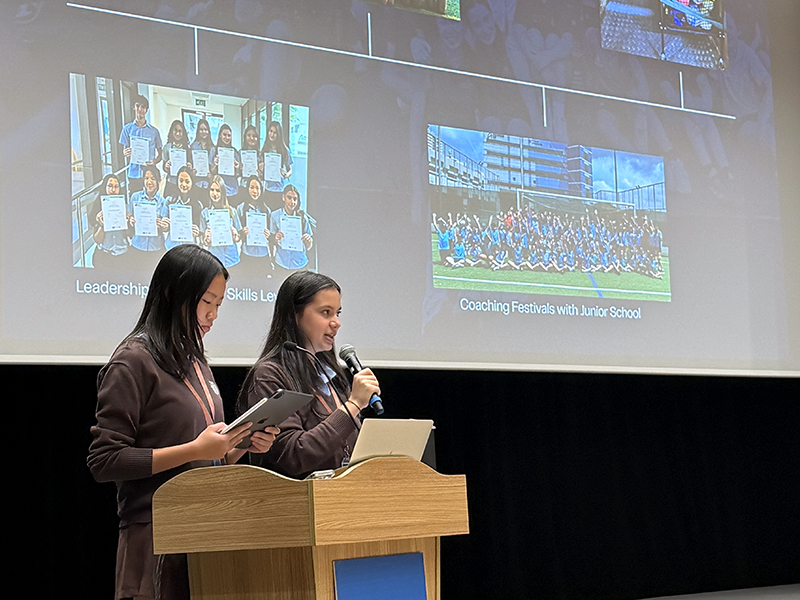 student-led conference at NLCS Singapore