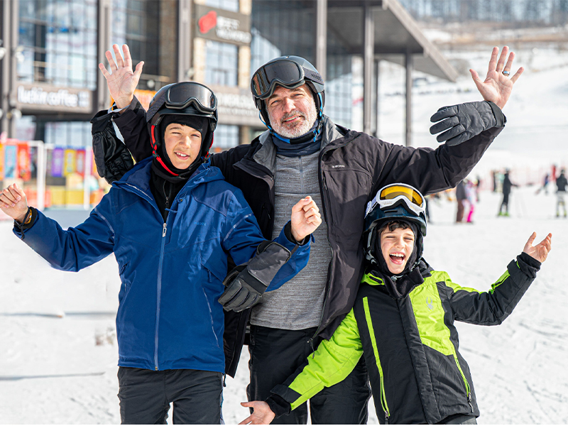 Family ski trip