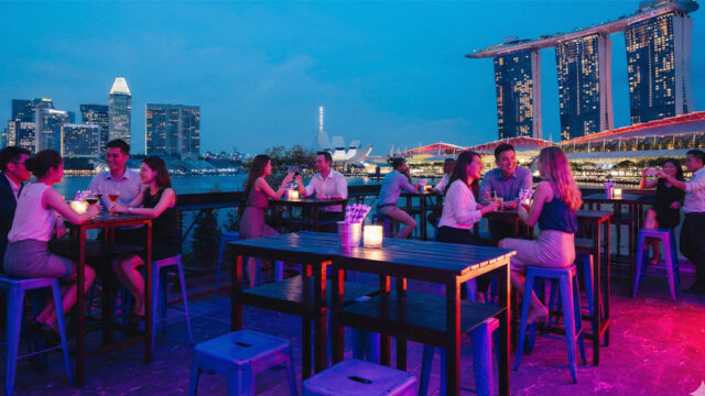 Kinki rooftop bar in singapore - happy hours