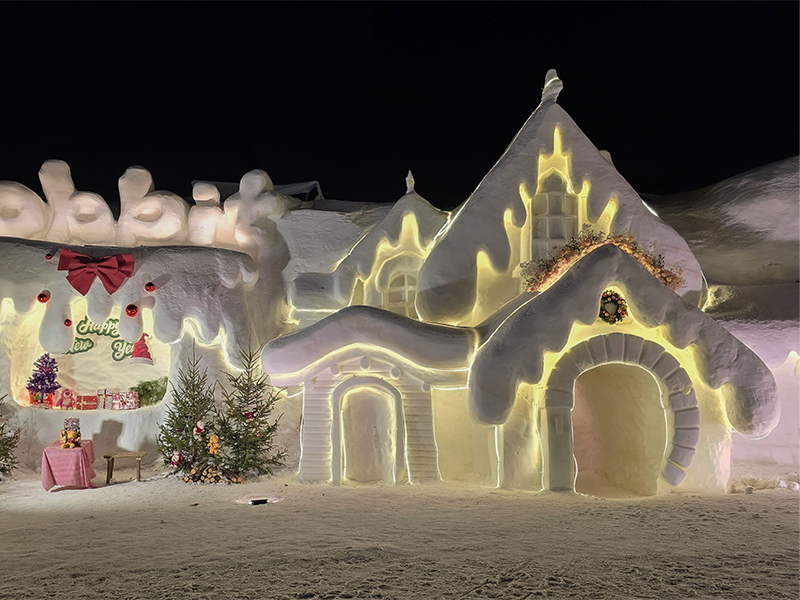 Snow village