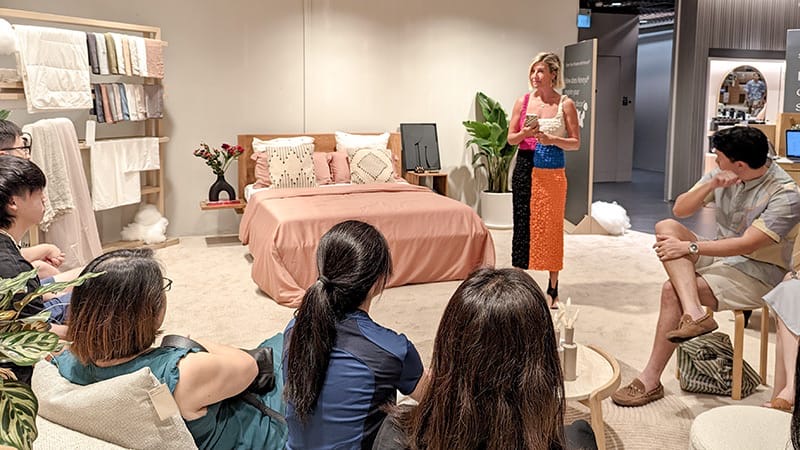 Heveya bed styling workshop