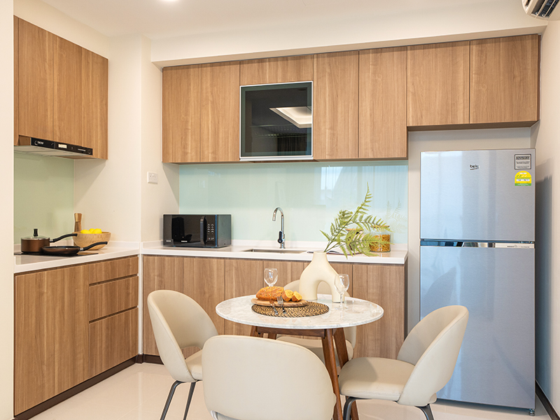 short term propety lease in singapore east coast- kitchen at Weave Residences East Coast