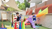 Mosaic Preschool International Day of Play outdoors
