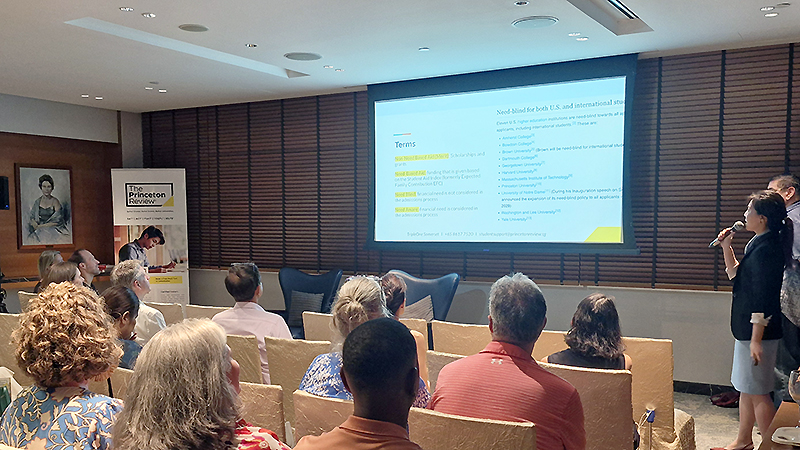 Princeton Review Singapore US University Funding Blueprint seminar